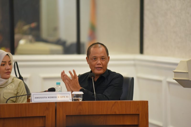 Anggota Komisi X DPR RI, Juliyatmono, saat kunjungan kerja spesifik ke Provinsi Lampung, Kamis (16/4/2026). Foto : ist
