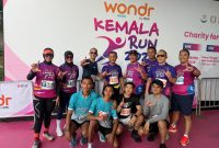 Kapolda Lampung Irjen Pol Helfi Assegaf saat foto bersama jajaran mengikuti kegiatan Kemala Run 2026. foto: ist