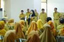 Bunda Eva saat memberikan pengarahan kepada seluruh kepala TK, SD, dan SMP se-Kota Bandar Lampung di Aula Mufakat Jejamo, Dinas Pendidikan dan Kebudayaan, Senin, 20 April 2026.