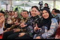 Walikota Bandar Lampung Hj. Eva Dwiana Menghadiri acara halal bihalal masyarakat perantau Sumatera Bagian Selatan (Sumbagsel) yang digelar di Griya Agung, Palembang. Sabtu, 25 April 2026.