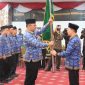 Sekdaprov Marindo Kurniawan saat Pengukuhan Pengurus KORPRI Way Kanan , di Ruang Abung, Balai Keratun Lantai 1, Kamis (30/4/2026).
