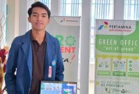 Tatang Hermawan, mahasiswa Sosiologi FISIP Unila angkatan 2023 saat melaksanakan magang di bidang CSR dan GPR PT Pertamina Geothermal Energy Tbk Area Ulubelu, 7 Januari - 7 Februari 2026. Foto: Dokumentasi Pribadi