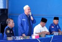 Ketua DPD PAN Bandar Lampung Firmansyah Y Alfian menyampaikan sambutan saat Muscab DPC PAN Bandar Lampung di Rumah PAN, 18 April 2026. (Foto: Proyeksi.id)