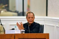 Anggota Komisi X DPR RI Juliyatmono saat menyampaikan penilaian terkait pelaksanaan Tes Kemampuan Akademik TKA 2026 pada kunjungan kerja spesifik ke Provinsi Lampung, Kamis 16/4/2026. Ia menilai visi TKA bagus namun persentase lolos masih kecil. (Foto: Humas DPR RI)