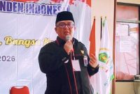 Agus Yusuf Ahmadi, S.H., M.H., C.Me., CLA. menyampaikan sambutan setelah terpilih secara aklamasi sebagai Ketua Umum DPP AKJII periode 2026-2031 dalam Rapat Anggota Luar Biasa AKJII di Hotel Pringgodani Tawangmangu, Karanganyar, Jawa Tengah, Sabtu 18 April 2026. (Foto: Dok. AKJII)