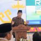 Rektor UIN Raden Intan Lampung UIN RIL Prof. H. Wan Jamaluddin Z, M.Ag., Ph.D. menyampaikan sambutan pada penutupan Rapat Kerja Raker 2026 Pemantapan Program dan Anggaran Tahun 2026 yang berlangsung 17-19 April 2026. (Foto: Dok. UIN RIL)