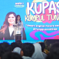 Menkomdigi Meutya Hafid memberikan arahan kepada siswa/siswi SMPN 1 Jakarta dalam acara KUPAS (Kumpul TUNAS) di Cikini, Jakarta Pusat, Kamis (30/04/2026). Foto: Komdigi