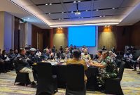 Sarasehan bertema “Lampung Mau Dibawa ke Mana” yang digelar Sekber SMSI, JMSI dan AMSI di Hotel Radisson, Bandarlampung, Senin (11/5/2026).