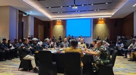 Sarasehan bertema “Lampung Mau Dibawa ke Mana” yang digelar Sekber SMSI, JMSI dan AMSI di Hotel Radisson, Bandarlampung, Senin (11/5/2026).