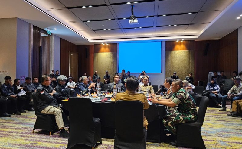 Sarasehan bertema “Lampung Mau Dibawa ke Mana” yang digelar Sekber SMSI, JMSI dan AMSI di Hotel Radisson, Bandarlampung, Senin (11/5/2026).