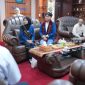 Dua delegasi yang akan mewakili Unila Deni Kurniawan untuk kategori sarjana dan Zahra Delfi untuk kategori diploma saat audensi bersama rektor unila.