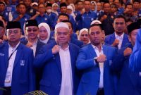 Ketua DPD PAN Kota Bandar Lampung yang baru dilantik, Dr. Ir. Firmansyah Y. Alfian, MBA., M.Sc.(Tengah).