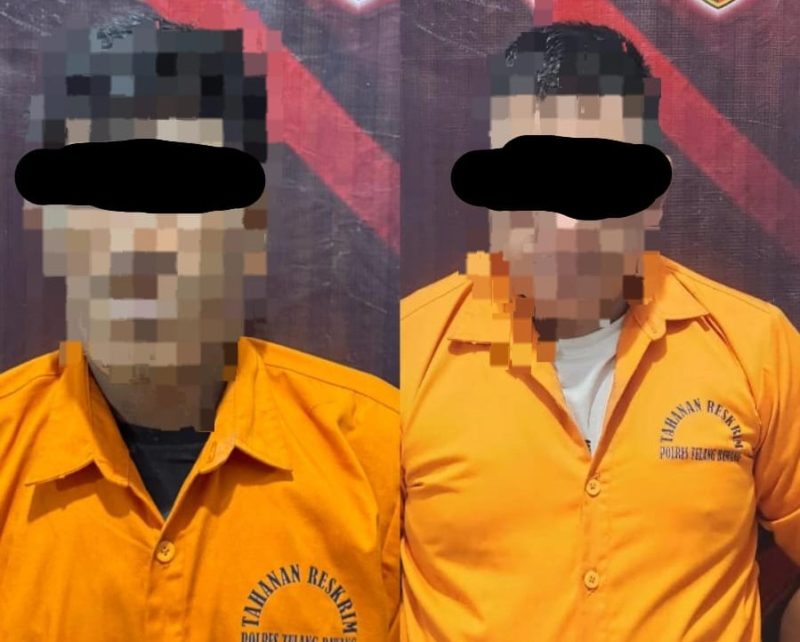Pelaku tersangka begal HD (38) dan J (26) . foto: ist