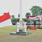 Sekretaris Daerah Provinsi Lampung, Marindo Kurniawan sebagai inspektur upacara Hari Pendidikan Nasional (Hardiknas) Tahun 2026 yang digelar di Lapangan Korpri, Senin (4/5/2026). ist