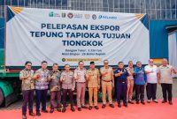 Gubernur Lampung Rahmat Mirzani Djausal, saat Pelepasan ekspor perdana sebesar 3.330 ton ke Tiongkok, Selasa (05/05/2026).