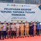 Gubernur Lampung Rahmat Mirzani Djausal, saat Pelepasan ekspor perdana  sebesar 3.330 ton ke Tiongkok, Selasa (05/05/2026). 
