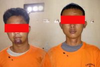 Kedua pelaku curanmor SNP (21), warga Kecamatan Gunung Pelindung, dan ORS (25), warga Desa Jabung, Lampung Timur. ist