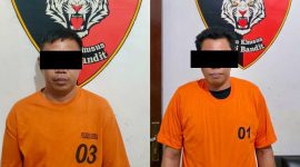 Pelaku pemerasan SJ (40), warga Bumi Nabung Ilir, dan MS (38). istimewa