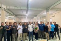 Ketua SMSI lampung Dony Irawan bersama seluruh ketua Kabupaten/Kota Se-Provinsi Lampung saat Rakerda SMSI di Kantor Sekretariat SMSI Provinsi Lampung, Jalan Tirtayasa Nomor 12, Sukabumi Indah, Bandar Lampung.