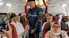 Kepala Perwakilan Ombudsman RI Lampung, Nur Rakhman Yusuf, saat melakukan pengawasan langsung di Asrama Haji Lampung pada 6 Mei 2026 dan di Bandara Internasional Radin Inten II pada 8 Mei 2026.