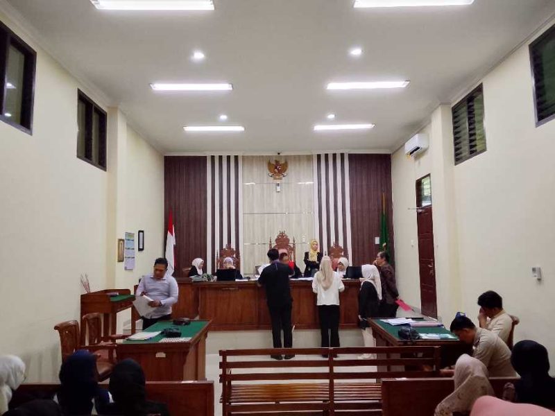Sidang gugatan perbuatan melawan hukum (PMH) terkait sengketa tanah di Kelurahan Gotong Royong, Bandar Lampung di Pengadilan Negeri (PN) Kelas IA Tanjung Karang, Senin (12/5/2026).