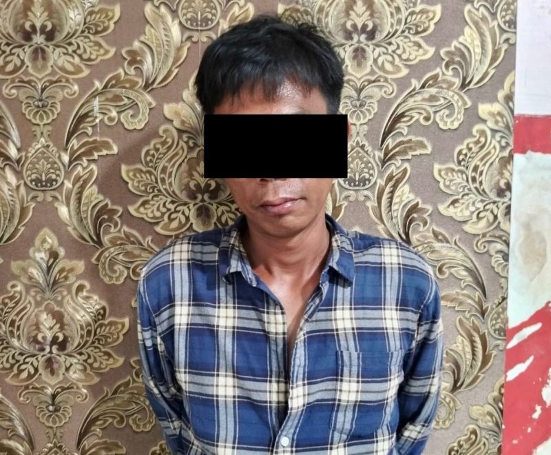 HJ (33),Pelaku pencurian handphone di area kolam pemancingan Rabu (13/5/2026).