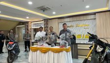 Kapolda Lampung, Helfi Assegaf saat Konferensi pers di Siger Lounge Polda Lampung, Jumat, 15 Mei 2026.