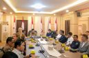 Perwakilan buruh TKBM Pelabuhan Panjang saat di terima oleh Gubernur Lampung. foto; Ar /istimewa