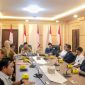 Perwakilan buruh TKBM Pelabuhan Panjang saat di terima oleh Gubernur Lampung. foto; Ar /istimewa