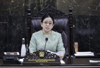 Ketua DPR RI, Puan Maharani, dalam Rapat Paripurna DPR RI ke-19 Masa Persidangan V Tahun Sidang 2025-2026, di Gedung DPR, Kompleks Parlemen, Senayan, Jakarta, Rabu (20/5/2026). Foto: Munchen/Karisma/Parlementria