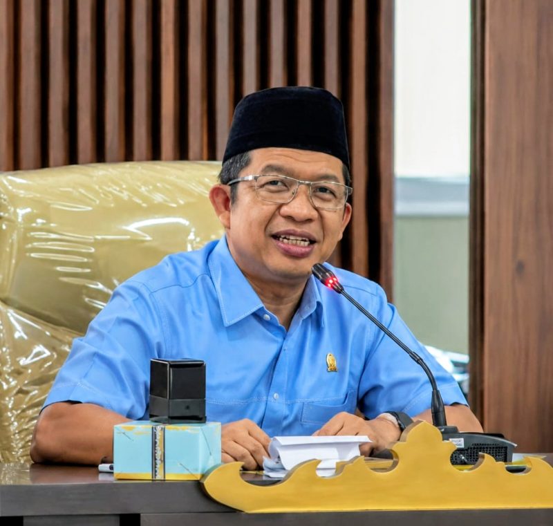 Anggota Komisi IV DPRD Lampung Yusnadi dari Fraksi PKS saat RDP bersama Pertamina Patra Niaga membahas digitalisasi distribusi BBM subsidi dengan sistem barcode.