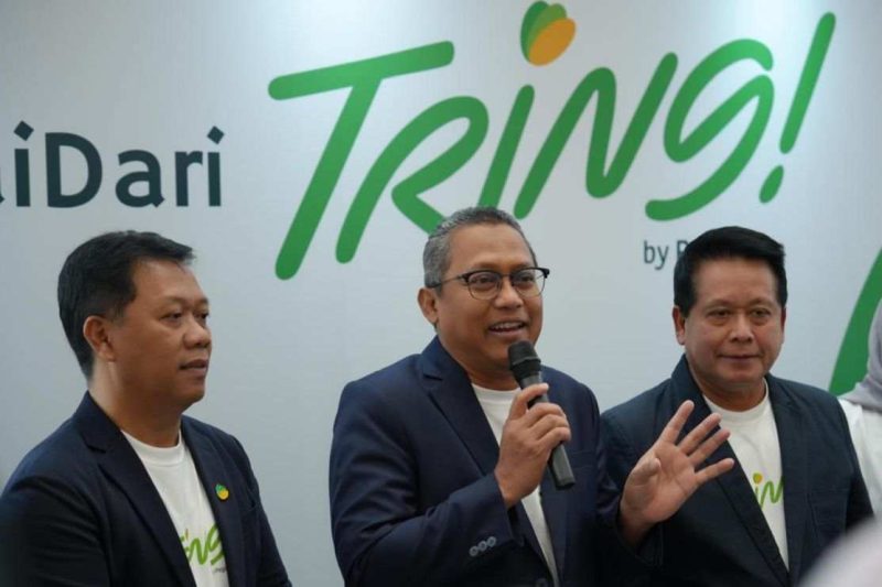 Pejabat PT Pegadaian memberikan keterangan pers terkait kinerja perusahaan dan penguatan layanan aplikasi Tring! by Pegadaian di Jakarta, Rabu (21/5/2026)