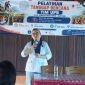Pdt. Deasy Elizabeth Watimena Kalalo, Ketua Majelis Jemaat GPIB Marturia Lampung, saat membuka pelatihan tanggap bencana di Saung Sekar, Bandar Lampung, 30 Mei 2026.