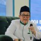 Komisaris Independen PT PLN (Persero) Prof. Dr. KH. Ali Masykur Musa memberikan sambutan pada Pengajian Triwulan Idaroh Wustho JATMAN Provinsi Lampung di Ponpes Al Ishlah Natar Lampung Selatan, 31 Mei 2026.