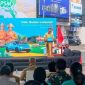 Managing Director Green SM Indonesia, Deni Tjia, saat meluncurkan layanan taksi listrik VinFast di Bandar Lampung, Senin 9 Juni 2026. Promo gratis 100% hingga Rp50 ribu berlaku 3 hari pertama. Foto: PROYEKSI.ID