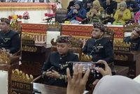 Momen Anggota DPRD Kota Bandar Lampung Fraksi Golkar Hendra Feriza saat sidang paripurna HUT ke-344 Bandar Lampung di Ruang Rapat DPRD, Rabu 17/6/2026. Foto: Dok. Istimewa