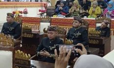 Anggota DPRD Bandar Lampung Tertidur Saat Sidang Paripurna HUT ke-344 Dihadiri Gubernur Mirza