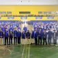 Ketua DPD PAN Kota Bandar Lampung Dr. Ir. Firmansyah Y. Alfian, MBA., M.Sc., Anggota DPR RI Putri Zulkifli Hasan, dan ribuan kader relawan PAN berfoto bersama di Gedung Sumpah Pemuda PKOR Way Halim, Bandar Lampung, Sabtu 20 Juni 2026. Rakerda ini sekaligus deklarasi ikrar setia relawan kepada Pancasila, UUD 1945, NKRI, serta menargetkan 8 kursi DPRD Kota pada Pemilu 2029.