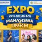 Poster resmi Expo Kolaborasi Mahasiswa X UMKM IIB Darmajaya yang akan digelar 25-26 Juni 2026 di Lapangan Basket Kampus Darmajaya. Kegiatan diikuti 130 UMKM binaan mahasiswa dengan konsep Outcome-Based Education OBE dan aksi sosial Donor Darah bersama PMI Lampung. Sumber: IIB Darmajaya
