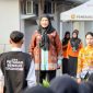Wali Kota Bandar Lampung Eva Dwiana memberikan arahan saat apel Sensus Ekonomi 2026 di halaman Kantor Pemkot Bandar Lampung, Jumat 26/6/2026.