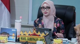 Wakil Gubernur Lampung Jihan Nurlela memimpin Rakor Percepatan Penanggulangan TBC bersama Pemkab Lampung Tengah secara daring, Jumat 5 Juni 2026. Wagub soroti rendahnya temuan kasus TBC yang baru 20% dari target 30.345 kasus.
