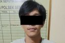 Terduga pelaku inisial HA 25 tahun warga Bandar Lampung yang diamankan Team Tekab 308 Presisi Polsek Seputih Banyak saat penggerebekan kontrakan di Kampung Setia Bakti, Rabu 3 Juni 2026. Dari lokasi disita sabu 0,14 gram.