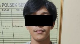 Terduga pelaku inisial HA 25 tahun warga Bandar Lampung yang diamankan Team Tekab 308 Presisi Polsek Seputih Banyak saat penggerebekan kontrakan di Kampung Setia Bakti, Rabu 3 Juni 2026. Dari lokasi disita sabu 0,14 gram.