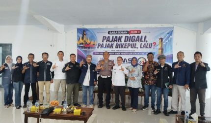 Sarasehan Sekber Konstituen Dewan Pers Lampung pajak 2026 Bapenda Ditlantas