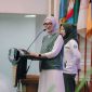 Wakil Gubernur Lampung Jihan Nurlela menyampaikan sambutan saat membuka Rapat Pimpinan Nasional Pimpinan Pusat Ikatan Pelajar Putri Nahdlatul Ulama (Rapimnas PP IPPNU) 2026 di Balai Keratun, Bandar Lampung, Sabtu 13/6/2026. [Foto: Adpim Pemprov Lampung]
