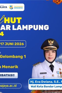 HUT ke-344 Bandar Lampung, Darmajaya Buka Pendaftaran Gelombang 1 Cuma 150K Tanggal 17 Juni 2026