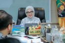Wakil Gubernur Lampung Jihan Nurlela memimpin rapat penyempurnaan Lampung In versi 2 di Ruang Kerja Wagub Kantor Gubernur Lampung, Jumat 19 Juni 2026. Wagub menegaskan pentingnya single owner dan SLA terukur untuk percepat respons pengaduan masyarakat.