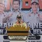Presiden Partai Keadilan Sejahtera PKS Al Muzzammil Yusuf menyampaikan sambutan saat pembukaan Kemah Bela Negara Kembara DPW PKS Lampung di Wira Garden, Teluk Betung Barat, Bandar Lampung, Jumat (26/6/2026). /PROYEKSI.ID
