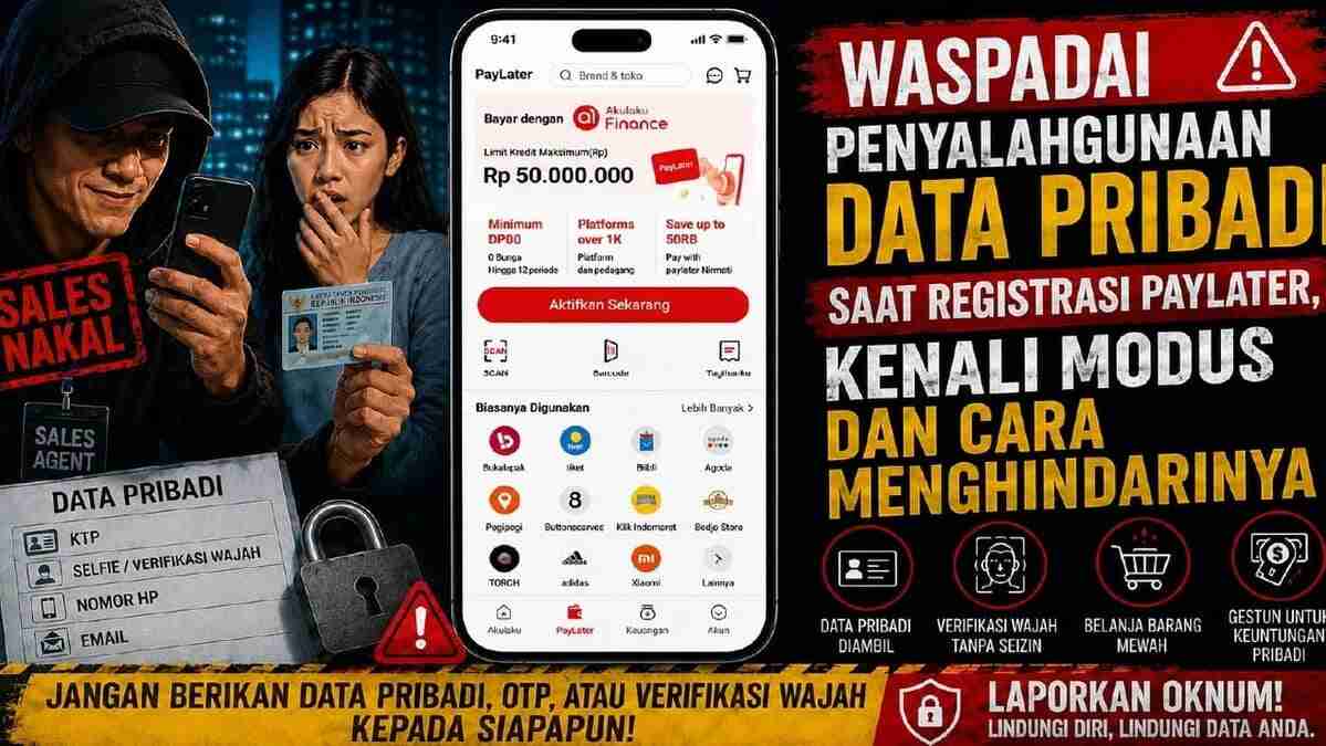  Ilustrasi. Akulaku Finance ingatkan modus penipuan paylater 2026. Oknum sales curi data KTP dan verifikasi wajah korban untuk buka kredit ilegal. Foto: PROYEKSI.ID/Dok. Akulaku  