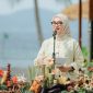 Wakil Gubernur Lampung Jihan Nurlela saat menyampaikan sambutan pada pembukaan Pesenggiri Festival 2026 di Lampung Marriott Resort & Spa, Pesawaran, Jumat (3/7/2026). (Foto: Dok. Pesenggiri Festival)